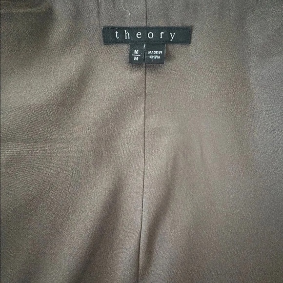 Theory Tan Teddy Jacket with Cream Collar - Picture 4 of 4